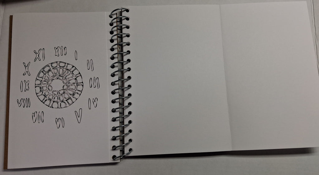 Panoramic Panel Hardcover Spiral Bound Unruled Notebook/sketchbook